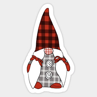 Female Christmas Gnome Sticker